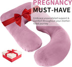 U-Shaped Pregnancy Pillow for Sleeping, Full Body Support for Back, HIPS & - Image 8