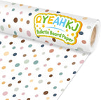 Qyeahkj Boho Dot Bulletin Board Paper Roll Boho Polka Dot Bulletin Board by Qyeahkj
