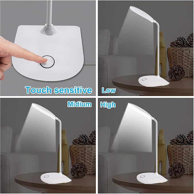 DEEPLITE LED Desk Lamp Battery Operated Lights Cordless Rechargeable Lamp - Image 3