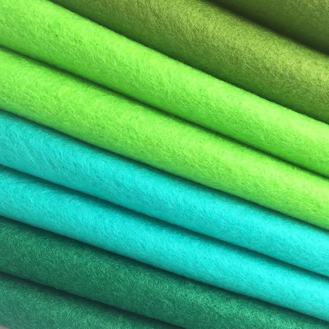 4pcs Thick 1.4mm Soft Felt Fabric Sheet Assorted Color Felt Pack DIY Craft - Image 2