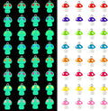 Augshy 64 Pcs Mini Resin Mushroom Charms, Luminous Mushroom Beads by Augshy