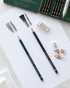 Faber-Castell Pitt Graphite Matte Pencil Set, Metal Tin of 6 Graphite Pencils - Image 6