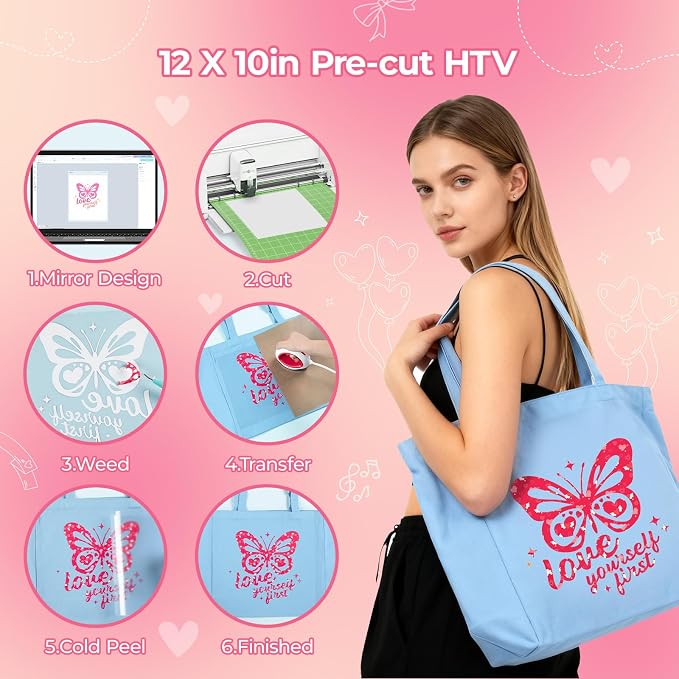 HTVRONT Valentine's Day Heat Transfer Vinyl - Image 7
