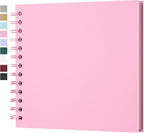 7x7 Inch DIY Scrapbook Photo Album, Hardcover Kraft Paper Acid-Free, 20 Sheets by Yopih