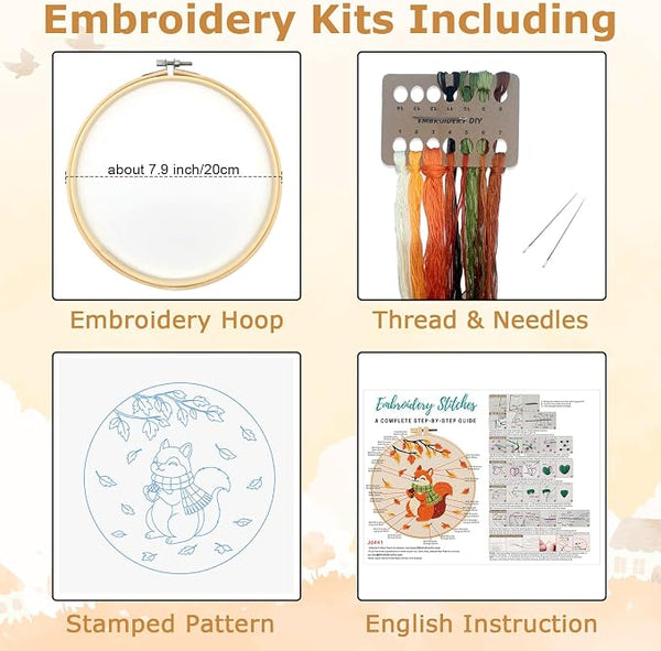 Louise Maelys Autumn Squirrel Embroidery Kit - Image 2