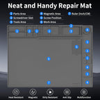 STREBITO Soldering Mat Large, Solder Mat Heat Resistant 932°F, Magnetic Mat - Image 5
