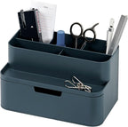 BLUE GINKGO Compact Desk Organizer – Small 5-Compartment, Half Drawer Storage – by BLUEGINKGO