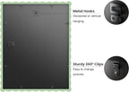 11x14 Picture Frame with Mat for 8x10, Wavy Edge Wooden Real Glass Photo Frame - Image 4