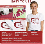 Red Glitter HTV Heat Transfer Vinyl - Image 2