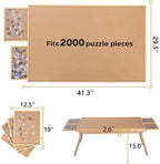 Puzzle Board 2000 Pieces, 41.3"x 27.9" Jigsaw Puzzle Table - Image 3