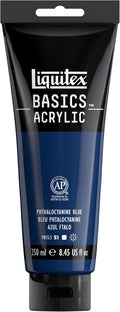 Liquitex BASICS Acrylic Paint, 250ml Tube, Phthalocyanine Blue by Liquitex