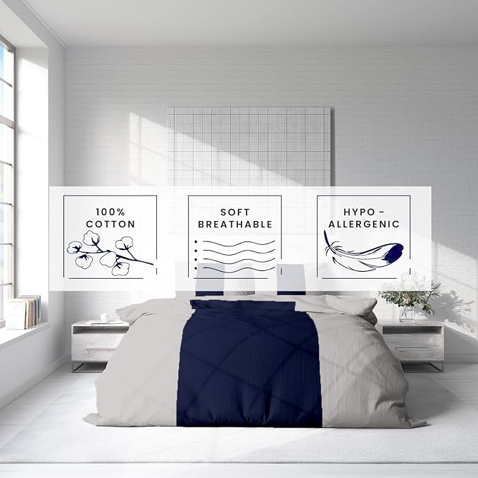 Kotton Culture 1 Pc Queen Size Duvet Cover Only -100% Egyptian Cotton 600 TC - Image 5