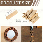 MECCANIXITY 2.4" Natural Driftwood Pieces, 0.3" to 0.7" Dia Driftwood Twigs - Image 2