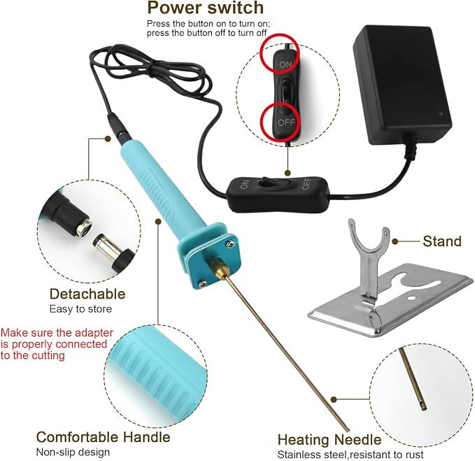 Foam Cutter Electric Hot Wire Cutter Pen 10CM Foam Board Cutting - Image 8