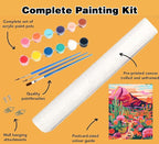 Meothan Paint by Numbers Kit for Adults Beginner 16x20 inch | Cactus Flowers - Image 5