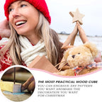 30PCS Wooden Squares for Crafts, 1/4 Inch Thick Wooden Blocks, Natural Blank - Image 3