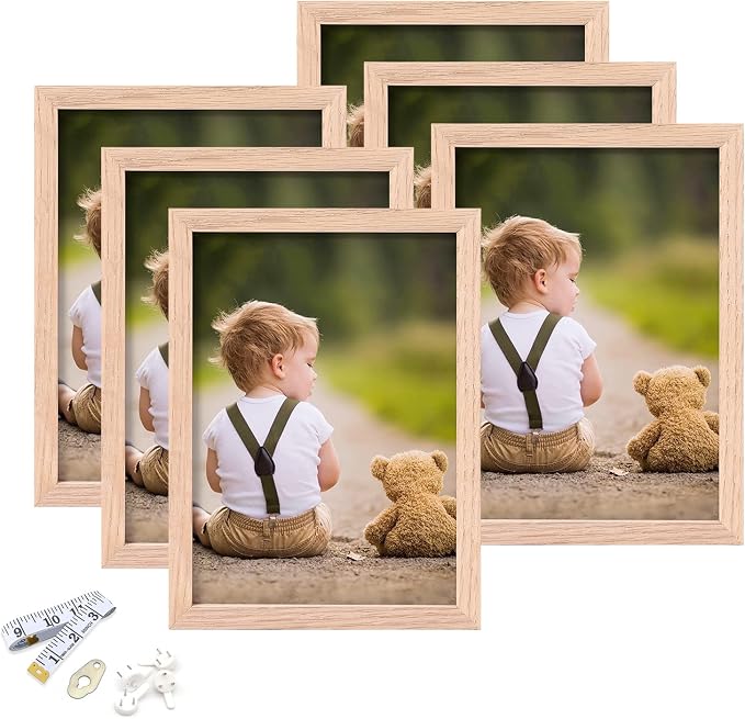 5x7 Picture Frame, OAK Wood Photo Frame by ATOBART