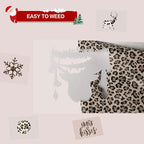 HTVRONT Heat Transfer Vinyl Roll, 12in x 8ft Leopard HTV | Leopard Printed Iron - Image 3