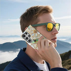 for Samsung Galaxy S23 Ultra Case, Stained Glass Frog Flowers Pattern Glossy 2 - Image 6