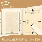 10 Pack Unfinished Wood Picture Frames 4x6 Bulk - Image 3