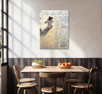 Jesus Footprints in the Sand Wall Art Jesus Holding Woman Painting Picture Wall - Image 7