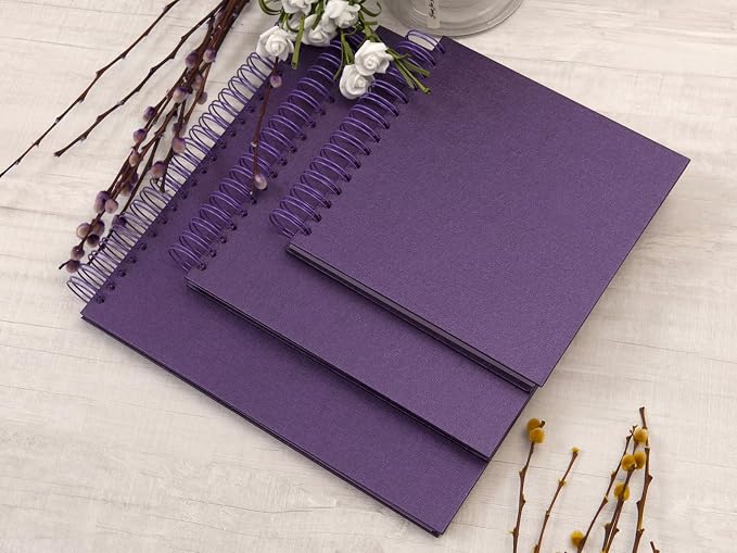 potricher 12 x 12 Inch Large Inch DIY Scrapbook Photo Album 80 Pages Thick - Image 6