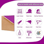 2 Pack 12'' x 12'' Translucent Purple Acrylic Sheet, 3mm Thick Acrylic Plastic - Image 4