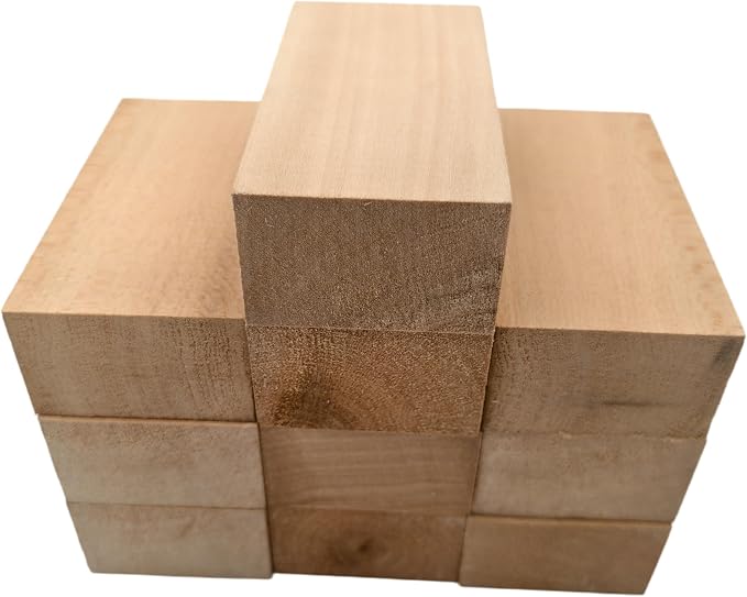 10PCS Basswood Carving Blocks, Whittling Wood Carving Kit, Unfinished Wooden - Image 2