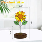 Stained Glass Flowers, Stained Glass Sunflower - Image 3
