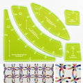 Quilting Templates Slit N Sew Double Wedding Ring Set Templates by Anmboor