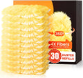 30 Count Heavy Duty Duster Refills for Swiffer, Multisurface 360° Larger Size Dusters with 4X Microfibers, Unscented Disposable Dusters for Cleaning Home, Blinds, Fans, Corners (Only Duster)