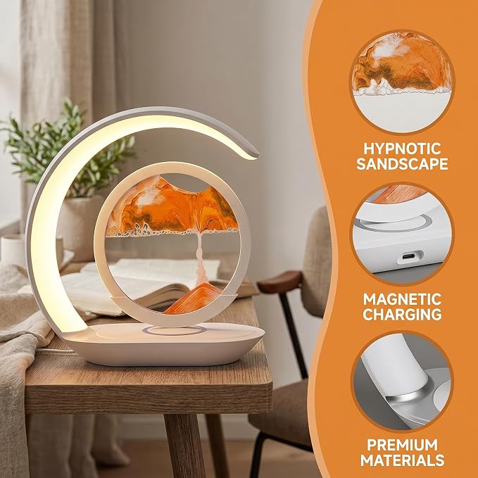 3-in-1 Moving Sand Art Desk Lamp - Image 2