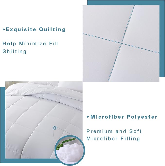 DOWNCOOL Twin Comforter Set -All Season Bedding Comforters Sets - Image 4