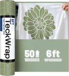 TECKWRAP Heat Transfer Vinyl for T-Shirts, 50+ Washes, REACH Certified & Dryer by TECKWRAP