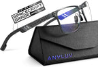 ANYLUV Blue Light Blocking Glasses Men Computer Gaming Glasses Lightweight by ANYLUV