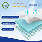 Czpalo 3 Inch Gel Memory Foam Mattress Topper King, Cooling Mattress Topper - Image 2