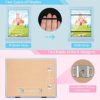 Kids Art Frames, 8.5x11 Front Opening Kids Artwork Frames Changeable, Light - Image 2
