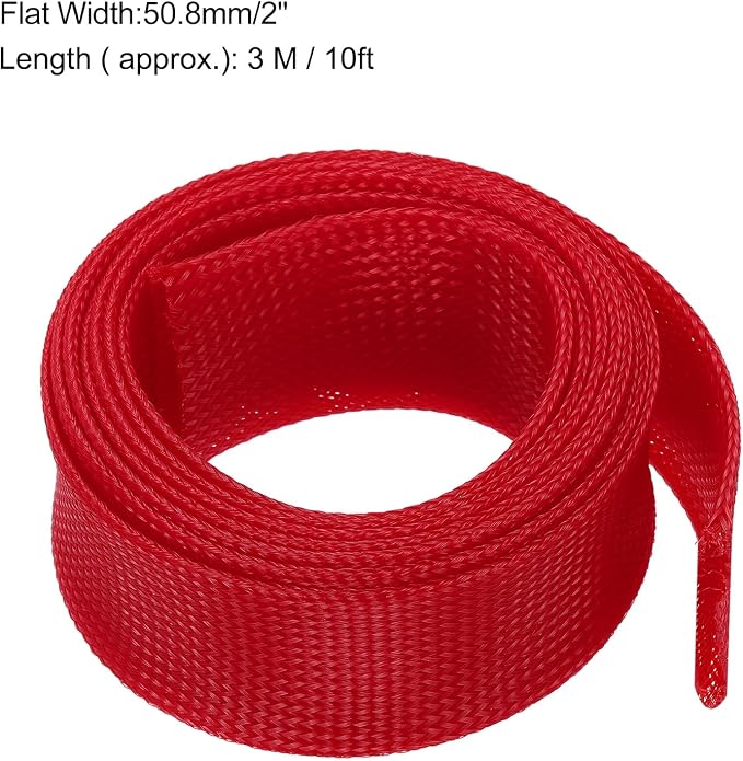 uxcell Expandable Sleeving, 2-inch 10ft Cable Sleeve - Image 3