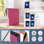 4 Pocket Card Binder for 400 Cards, Premium PU Zipper Card Collection Album - Image 2