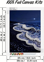 Sea Wave Special Shaped Diamond Art Painting Kits - Image 6