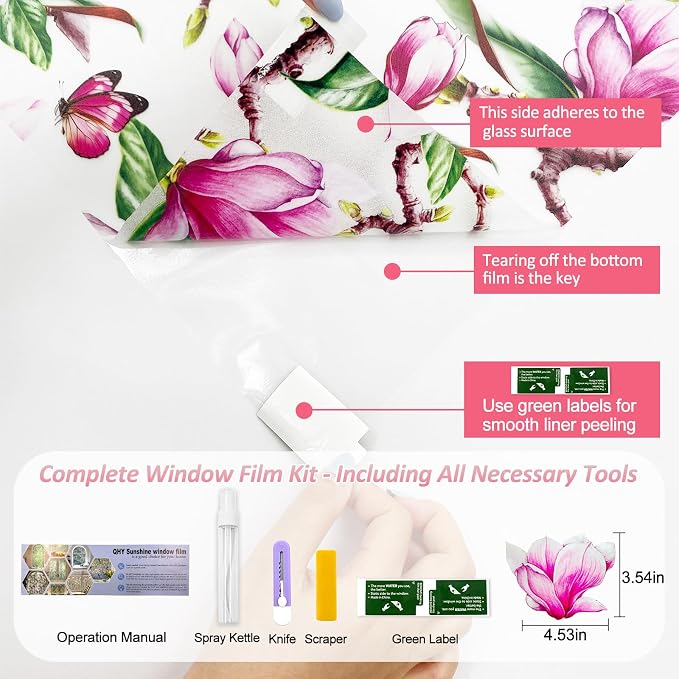 Window Privacy Film Stain Glass Window Film Rainbow Window Film Window clings - Image 3