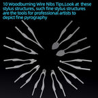 FIRElood Wood Burning Kit, Wood Burning Tips Wood Burner tip, Burning Tool Wood - Image 3