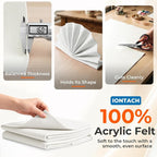 IONTACH 18" X 18" Soft Felt Sheets 1.6mm Thick | Acrylic Felt Fabric Sheets - Image 3