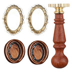 Frame Wax Seal Stamp Kit, 3D Embossed Relief Carving Wax Seal Stamp Head and by HOSEALING