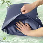 Homiest Cooling Pillow Cases Queen Size Set of 2, 100% Rayon Derived from - Image 5