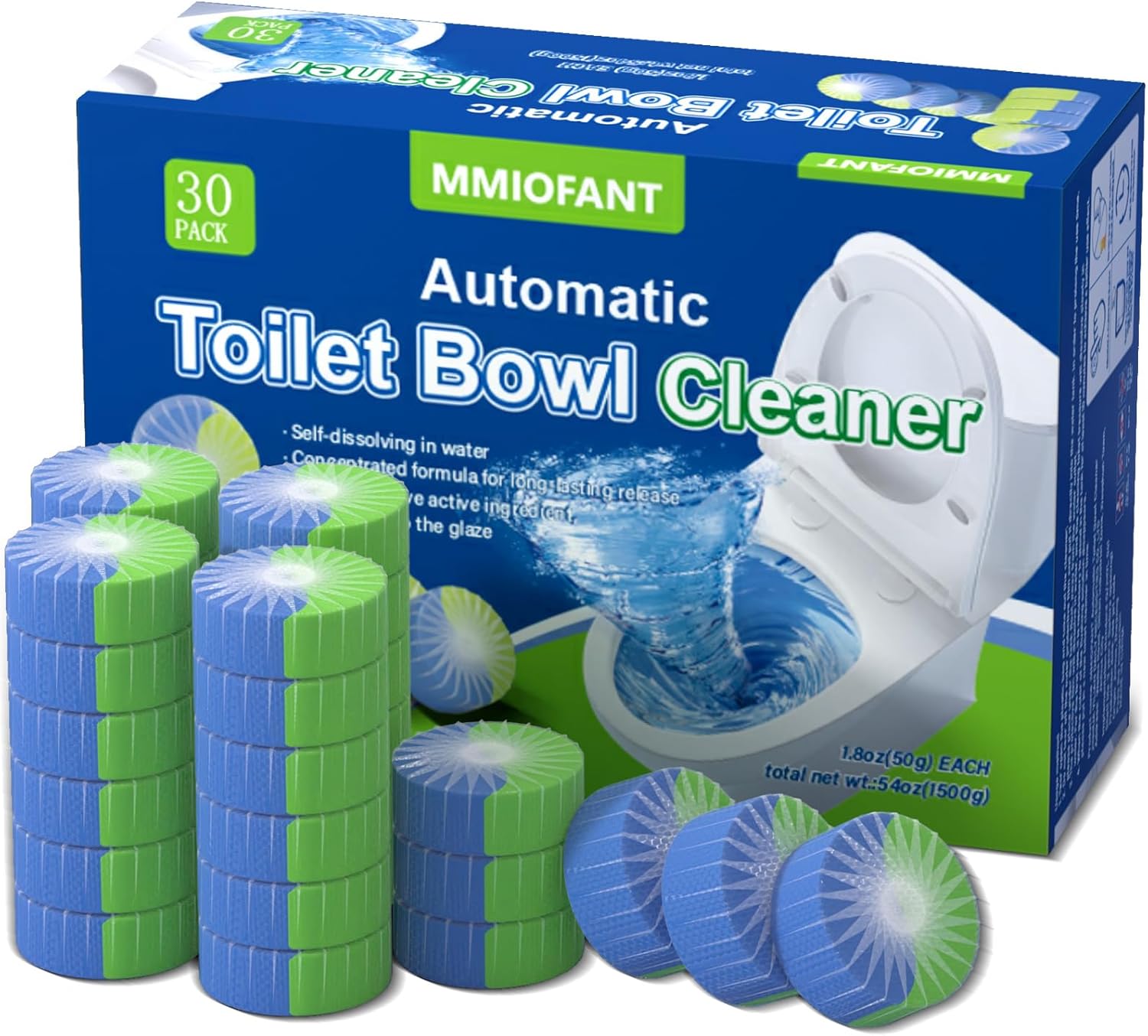 Automatic Toilet Bowl Cleaner Tablets，Toilet Cleaner Tablets For Tank，Bathroom Cleaner For Tank