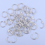 AKONEGE 1 Inch Loose Leaf Binder Rings, Metal Office Book Rings, Nickel Plated - Image 7