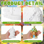 Thyle 6 Set 5 Inch Ceramic Fairy House to Paint Fairy Garden House Craft Kit - Image 2
