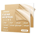 2 Pack 12x24 1/8" Clear Plexiglass Sheets by Langaelex