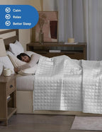 YnM Weighted Blanket, Cooling Bamboo Viscose, Smallest Compartments - Image 3